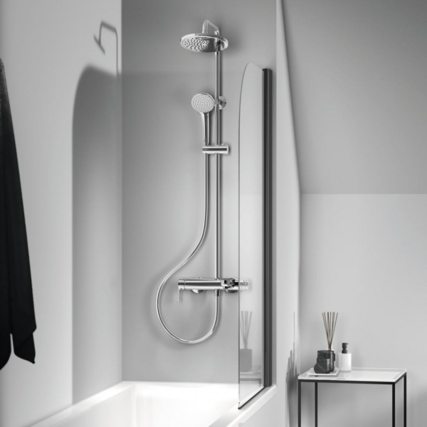 Второе изображеие товара Душевая система в комплекте с настенным смесителем для ванны/душа Ideal Standard IDEALRAIN CERAFINE O BC525AA 
