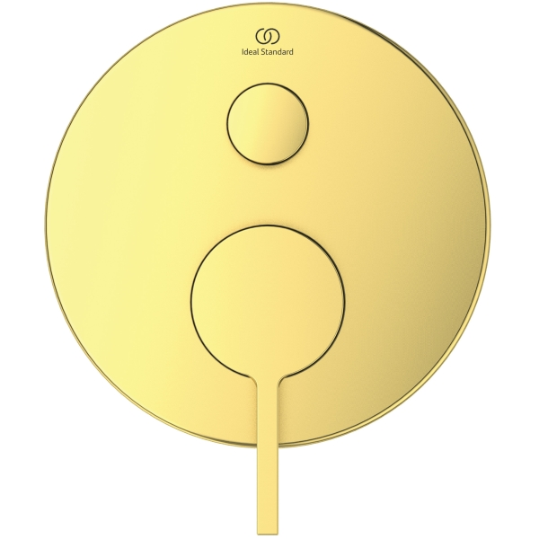 Второе изображеие товара Смеситель встраиваемый для ванны Ideal Standard JOY с переключателем на 2 положения, шлифованное золото A7383A2 