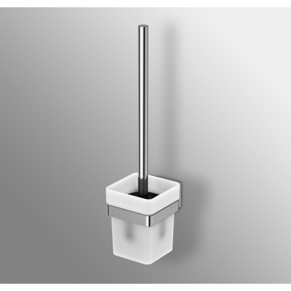 Второе изображеие товара Туалетная щетка с держателем Ideal Standard IOM Square,настенный монтаж, матовое стекло, с крепежом E2194AA 